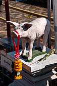 Chiang Mai - The Wat Chedi Luang, the twelve Thai Zodiac signs. 